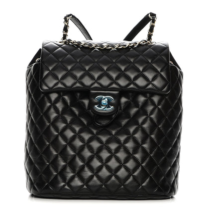 Chanel Lambskin Quilted Large Urban Spirit Backpack Black 1 of 7