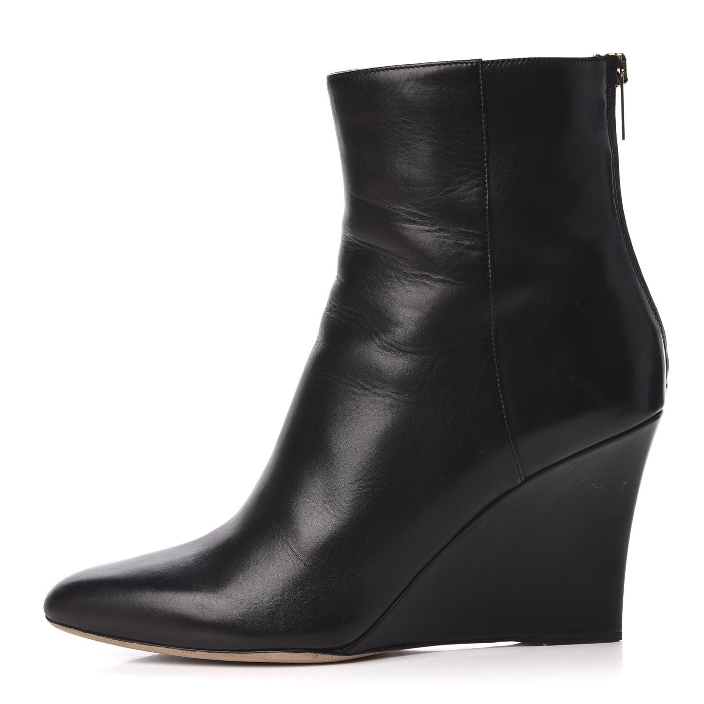 Calfskin Mayor Ankle Boots 39 Black