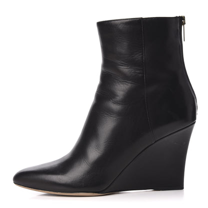 Jimmy Choo Calfskin Mayor Ankle Boots 39 Black 1 of 10