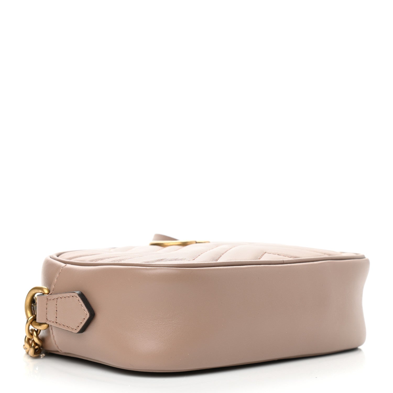 Gucci Calfskin Matelasse Mini GG Marmont Chain Shoulder Bag Porcelain Rose 4 of 10