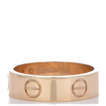 Cartier 18K Yellow Gold 5.5mm LOVE Ring 53 6.5 1 of 4