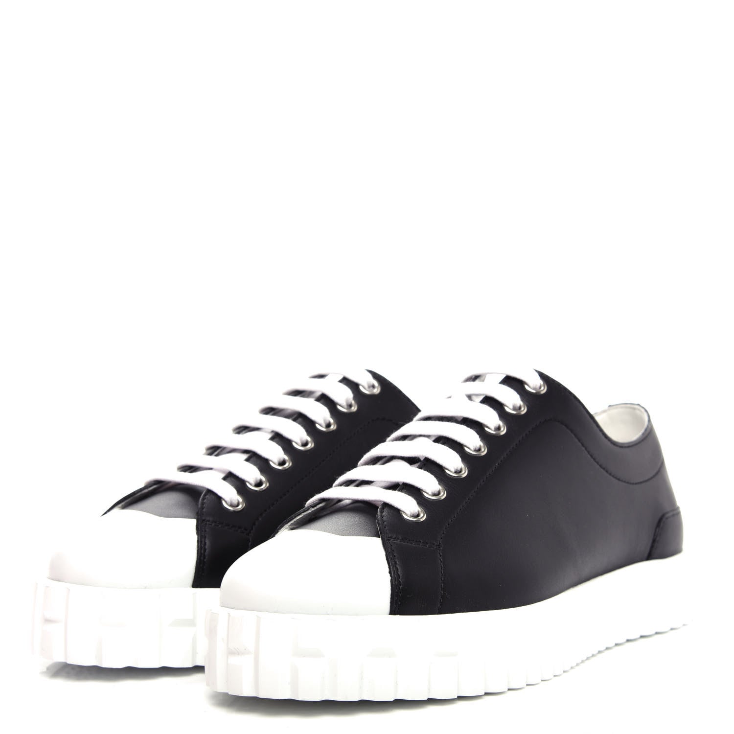 Hermes Calfskin Cross Sneakers 36 Black 3 of 10