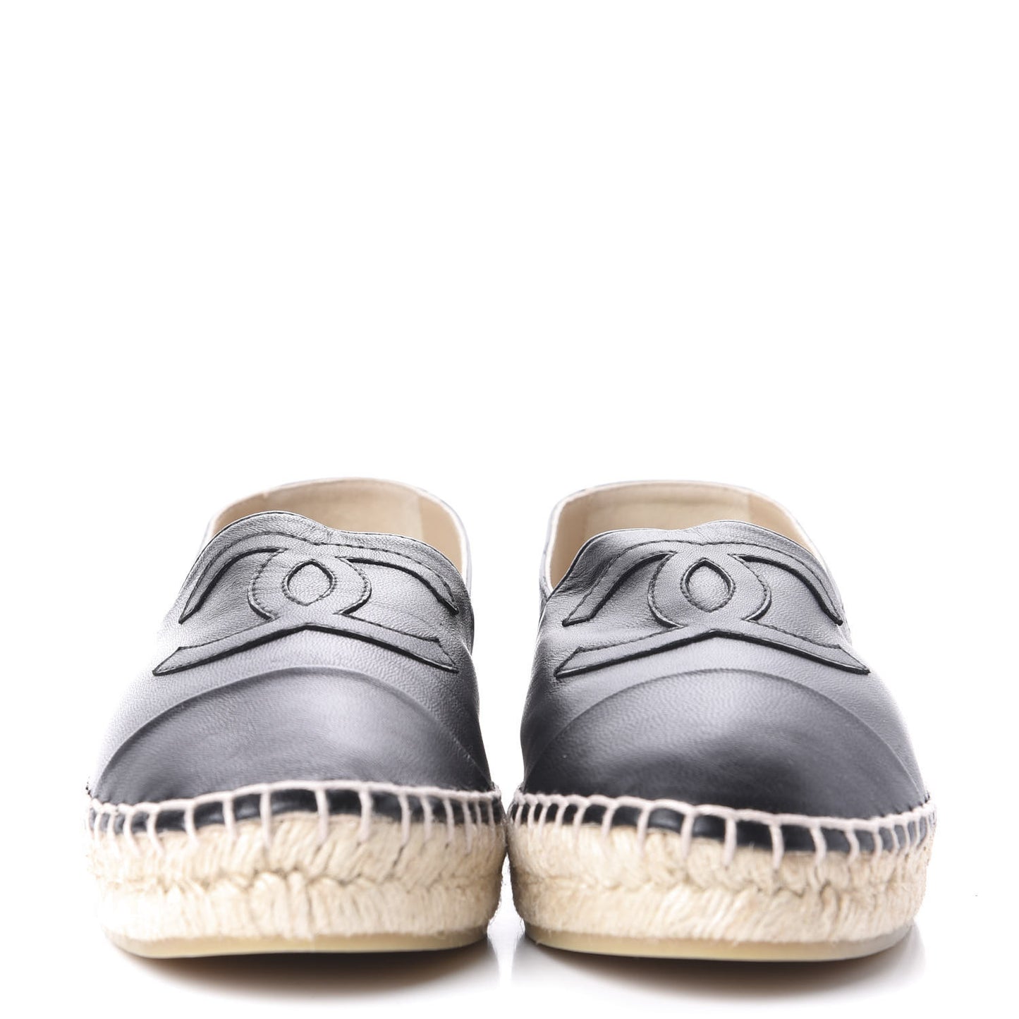 Lambskin CC Espadrilles 38 Black
