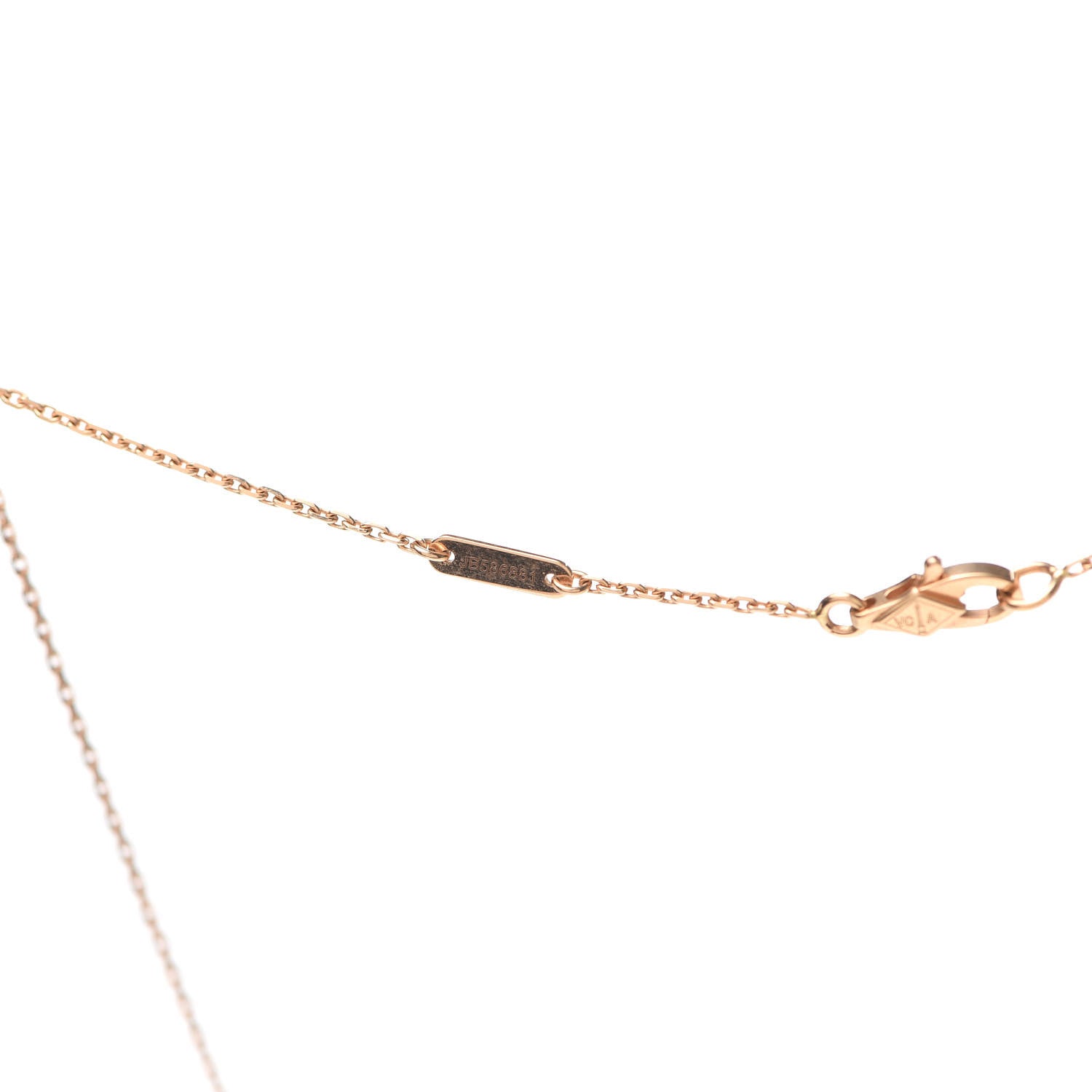Van Cleef & Arpels 18K Rose Gold Sweet Alhambra Pendant Necklace 6 of 8