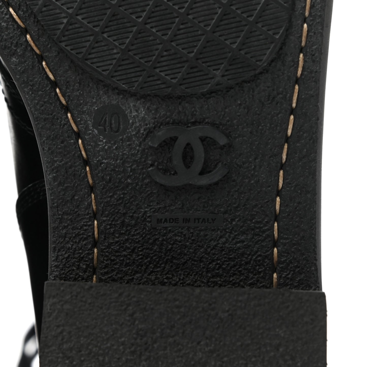 Crinkled Calfskin Paris Edinburgh CC Combat Boots 40 Black