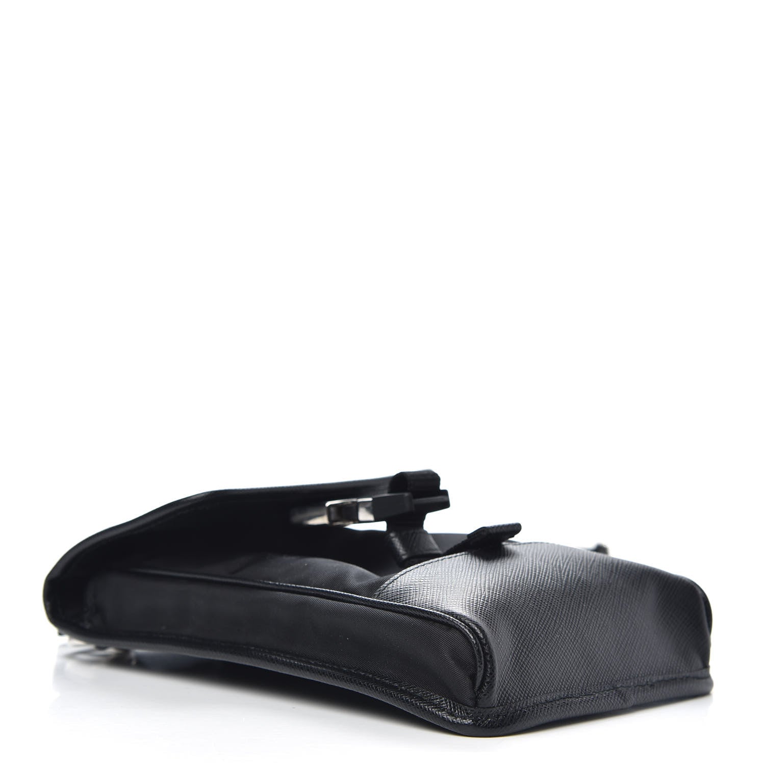 Prada Tessuto Nylon Saffiano Phone Case Crossbody Black 4 of 8