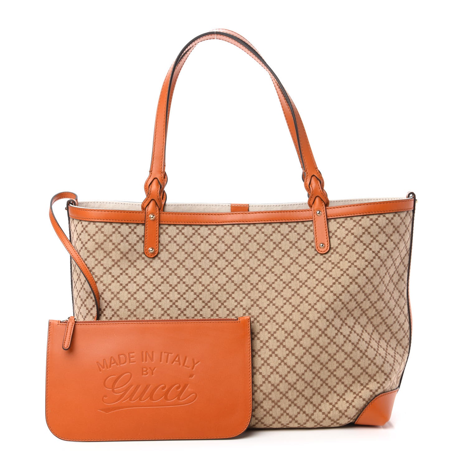 Gucci Diamante Medium Craft Tote Beige Sun Orange 1 of 8