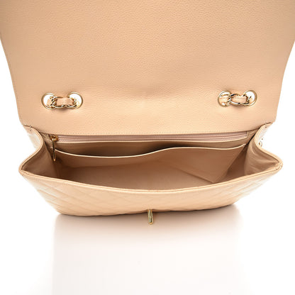 Chanel Caviar Quilted Jumbo Single Flap Beige Clair 7 of 13