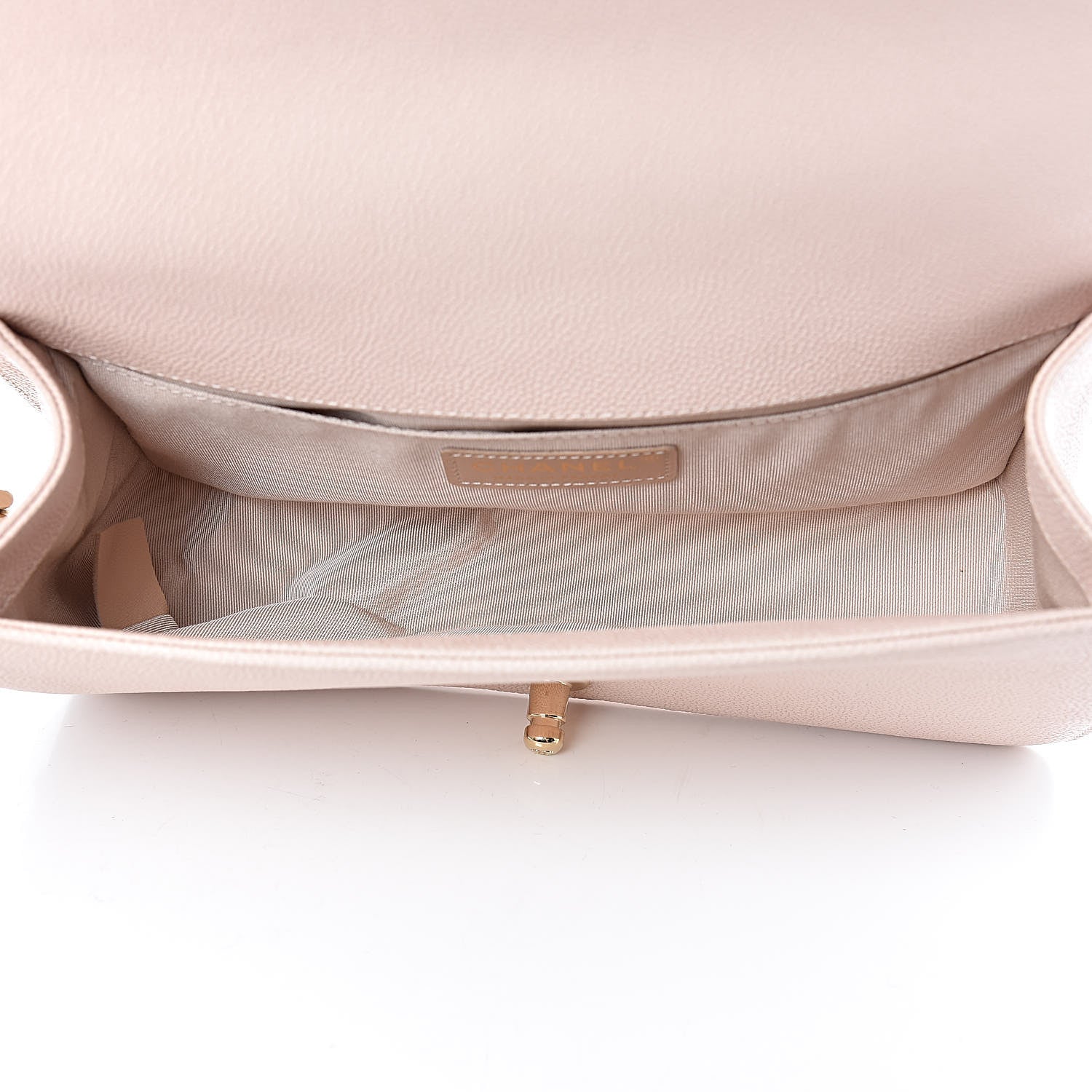 Chanel Caviar Chevron Quilted Medium Boy Flap Nude 5 of 11