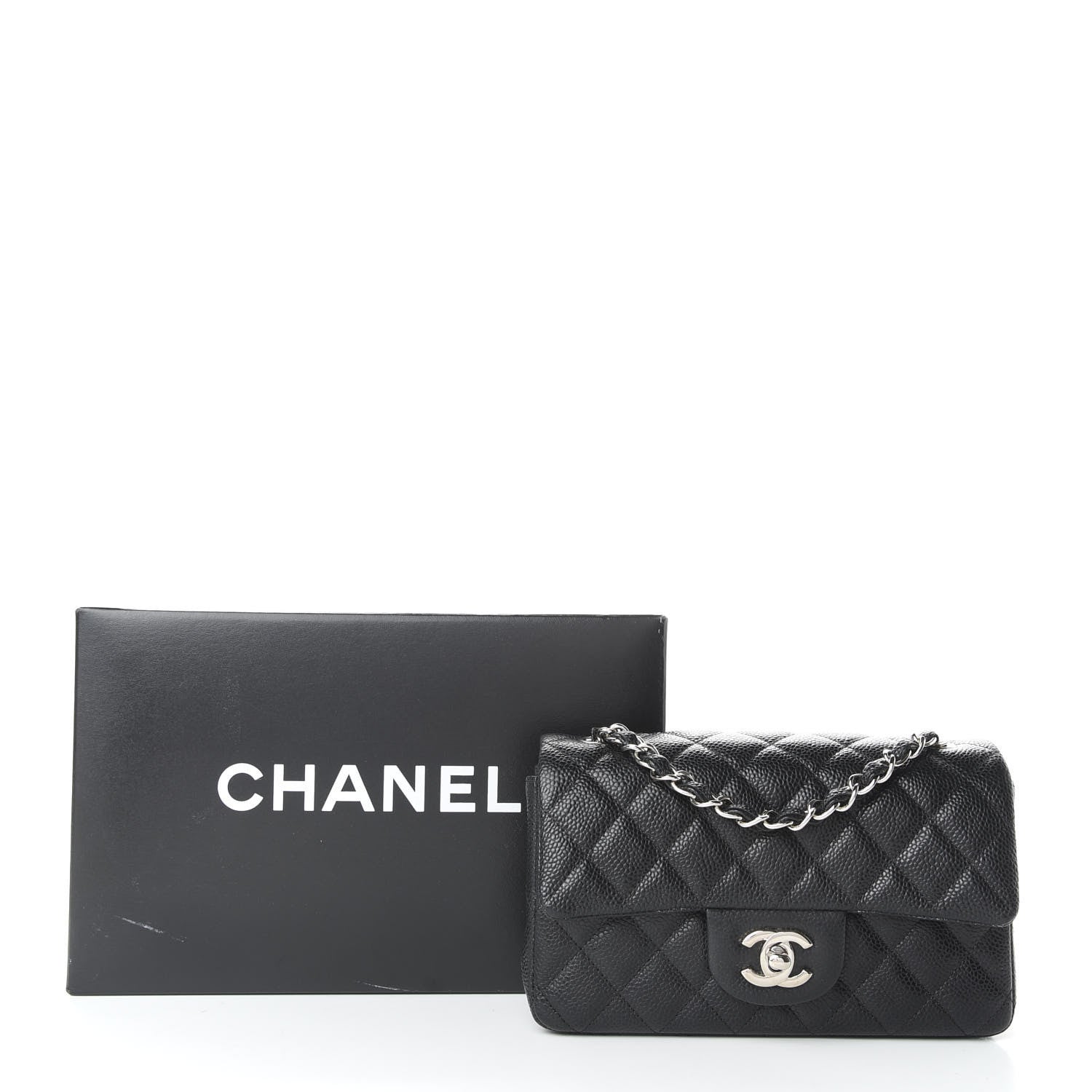 Chanel Caviar Quilted Mini Rectangular Flap Black 10 of 10