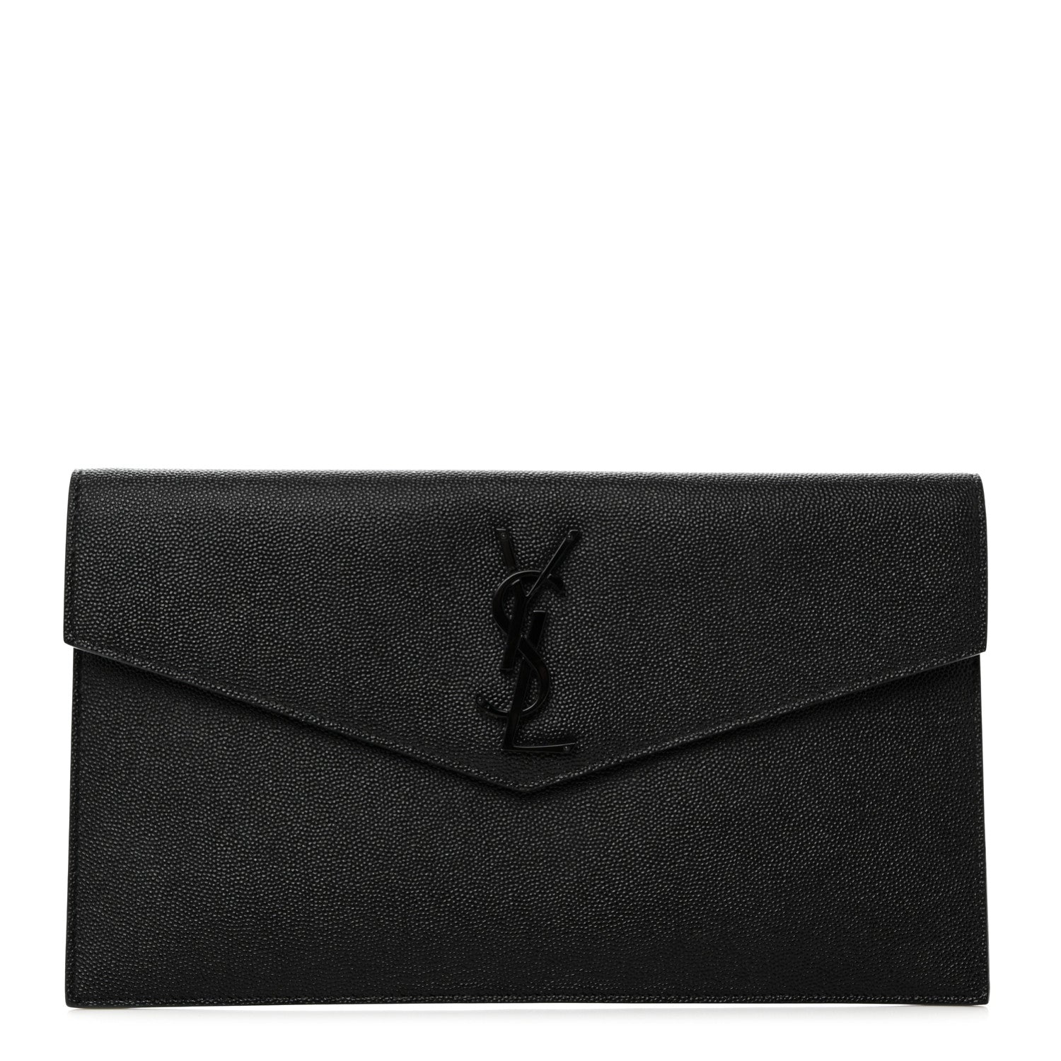 Saint Laurent Grain De Poudre Uptown Pouch Black 1 of 8