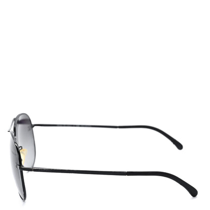 Chanel Aviator CC Sunglasses 4189-T-Q Matte Brown Dark Grey 3 of 7
