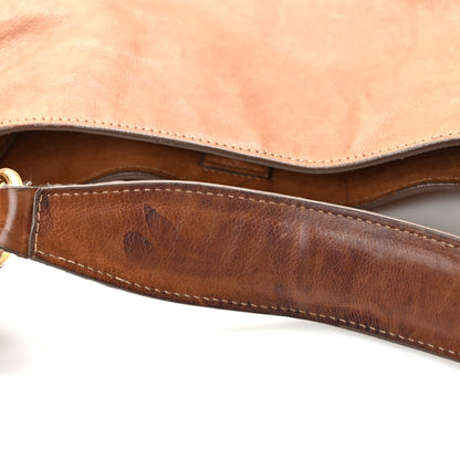 Prada Glace Calfskin Side Zip Hobo Cammeo 13 of 14