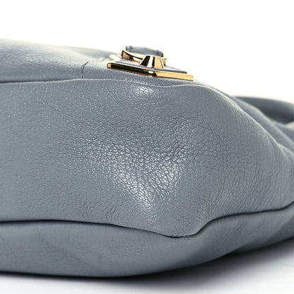 Balenciaga Chevre Gold Metallic Edge Hardware Town Bleu Acier 9 of 10