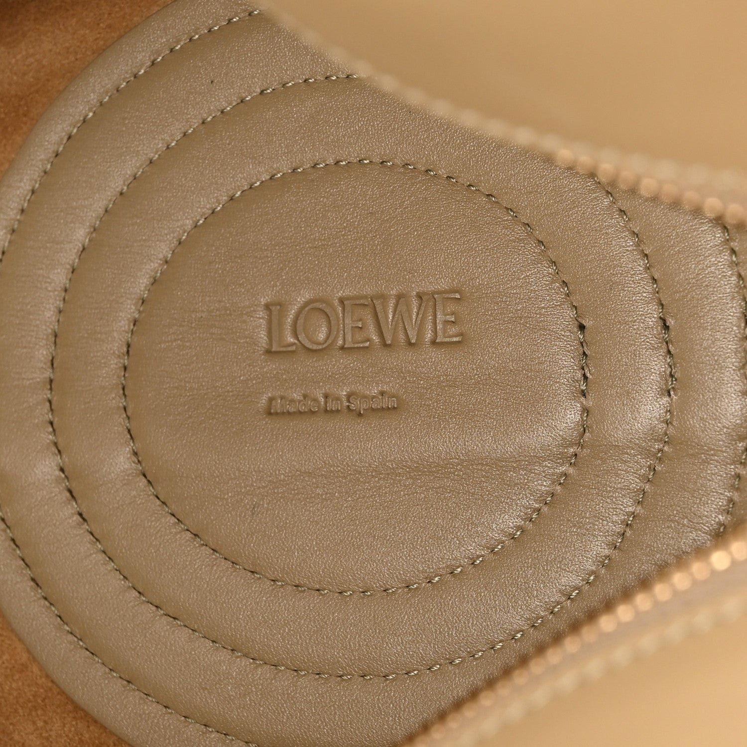 Loewe Shiny Nappa Calfskin Small Paseo Bag Clay Green 6 of 11