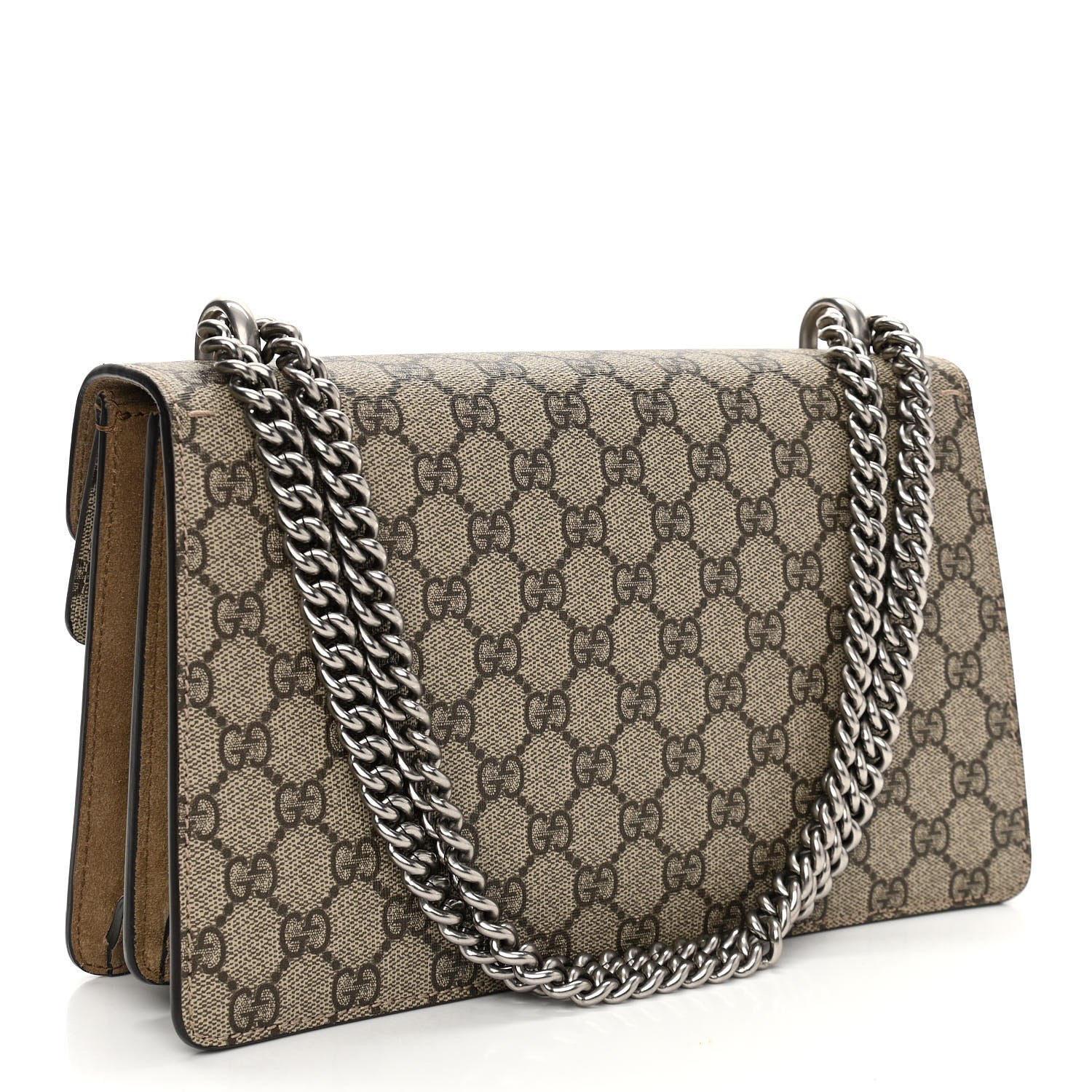 Gucci GG Supreme Monogram Small Dionysus Shoulder Bag Taupe 3 of 10