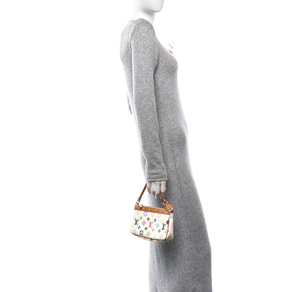 Louis Vuitton Monogram Multicolor Pochette Accessories White 2 of 11