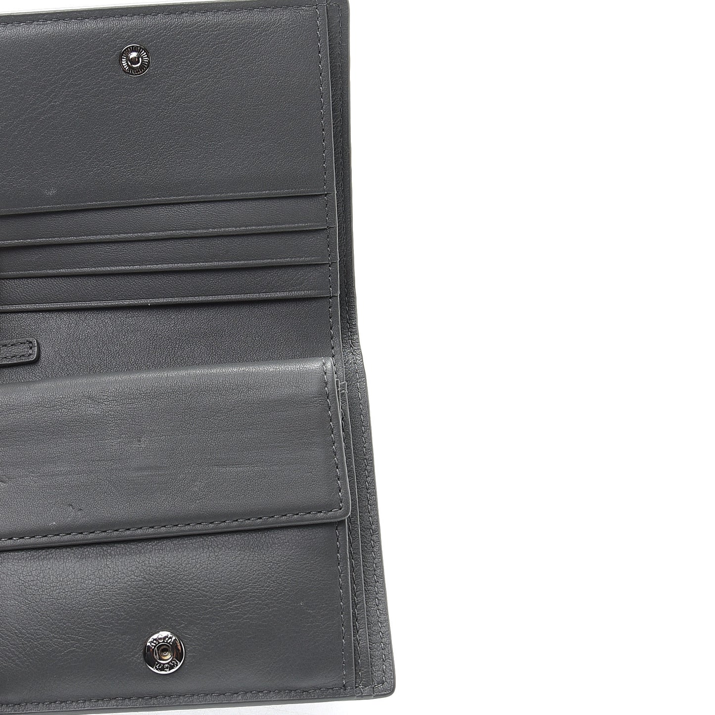 Calfskin Ottomar Monogram Bi-Fold Wallet Charcoal