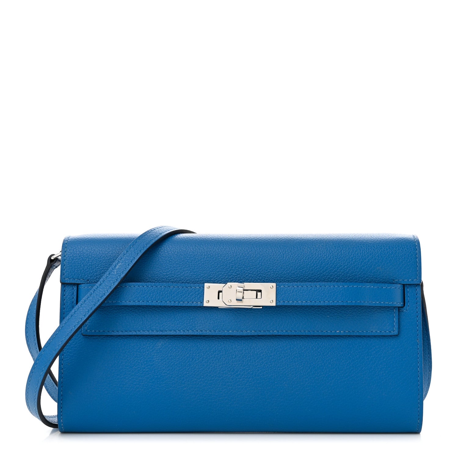Hermes Evercolor Kelly To Go Wallet Bleu France 1 of 10