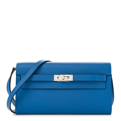 Hermes Evercolor Kelly To Go Wallet Bleu France 1 of 10