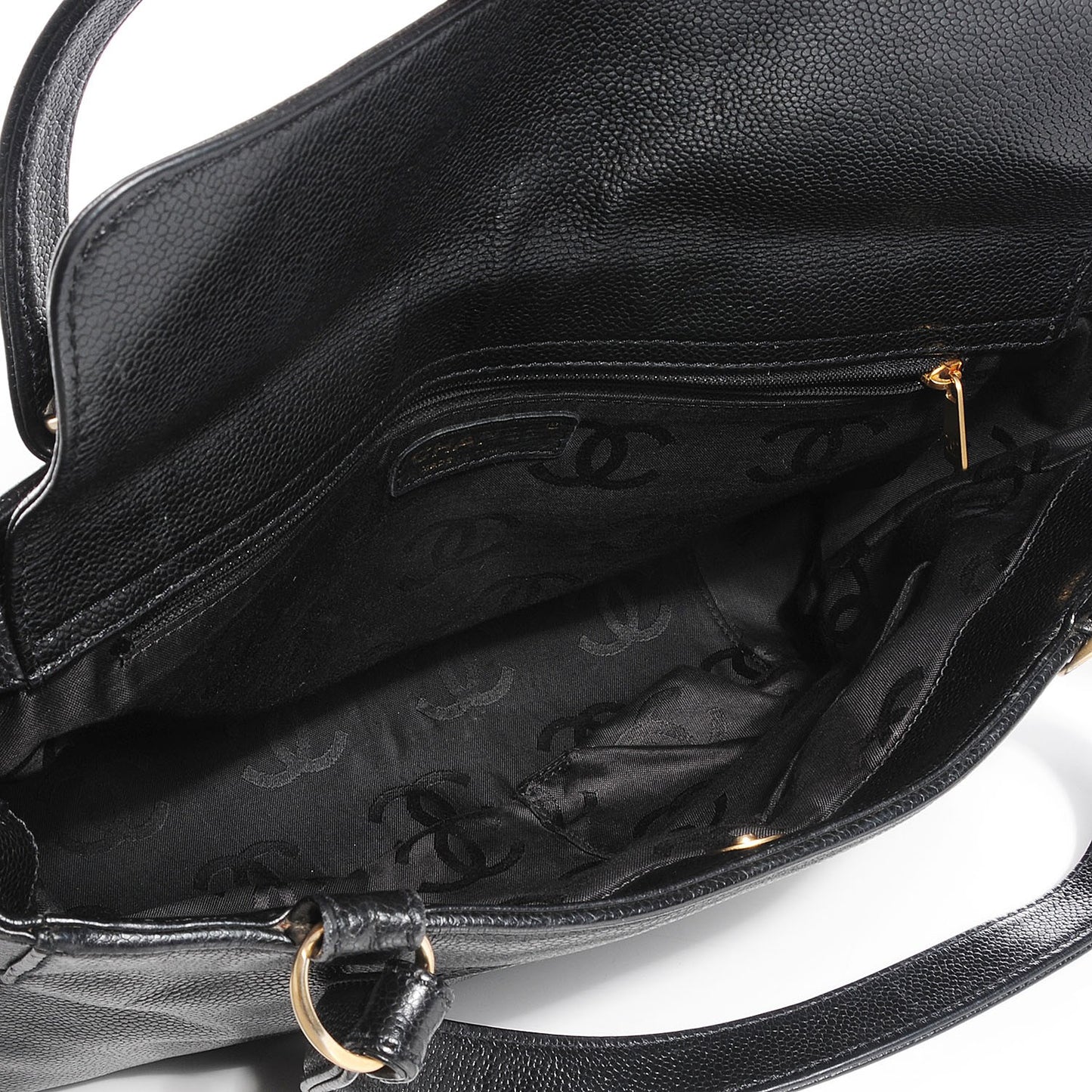 Caviar Timeless CC Shoulder Bag Black