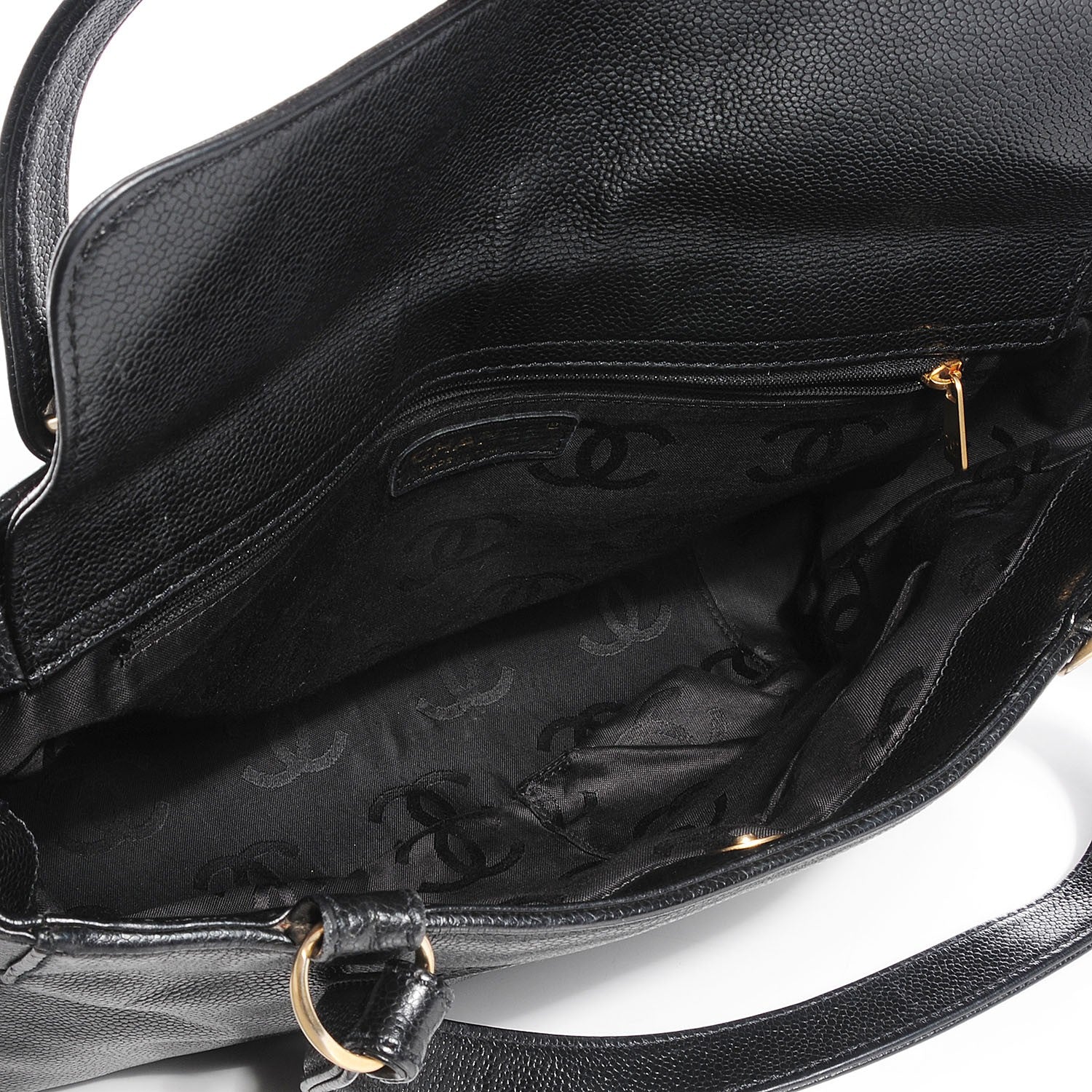 Chanel Caviar Timeless CC Shoulder Bag Black 5 of 7