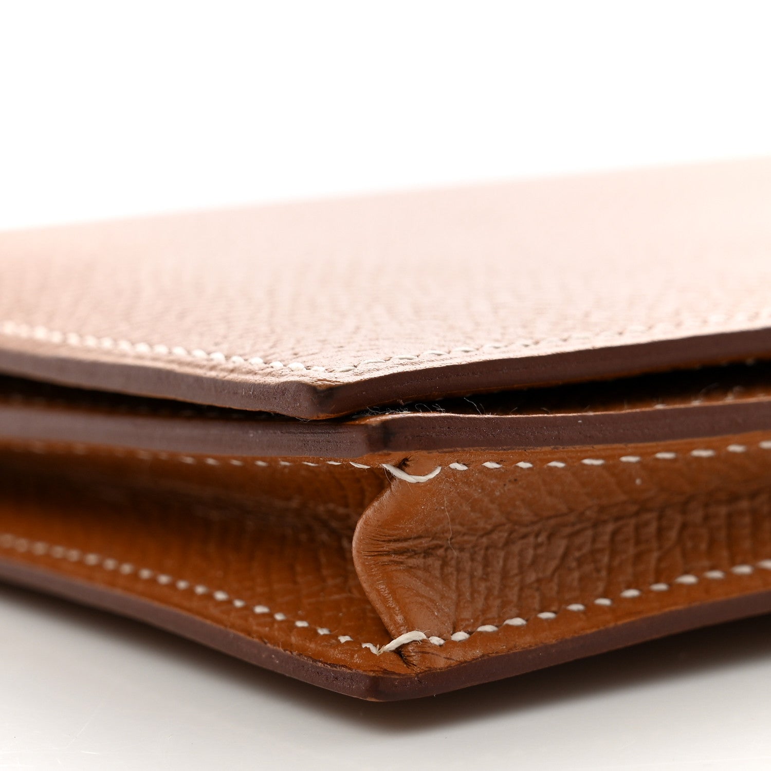 Hermes Epsom Bearn Gusset Wallet Gold 8 of 9