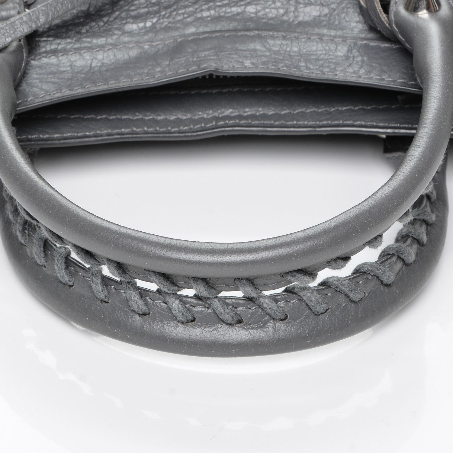 Balenciaga Agneau Silver Metallic Edge Hardware S City Gris Cendre 5 of 8