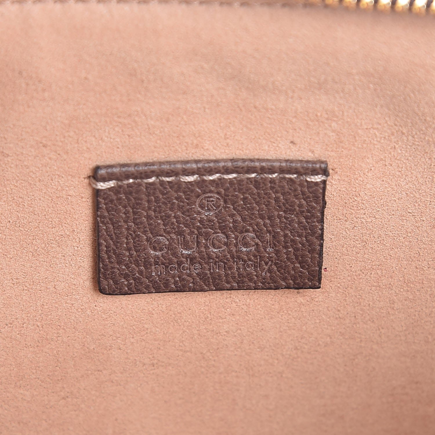 Gucci GG Supreme Monogram Large Ophidia Pouch Clutch Brown 6 of 7