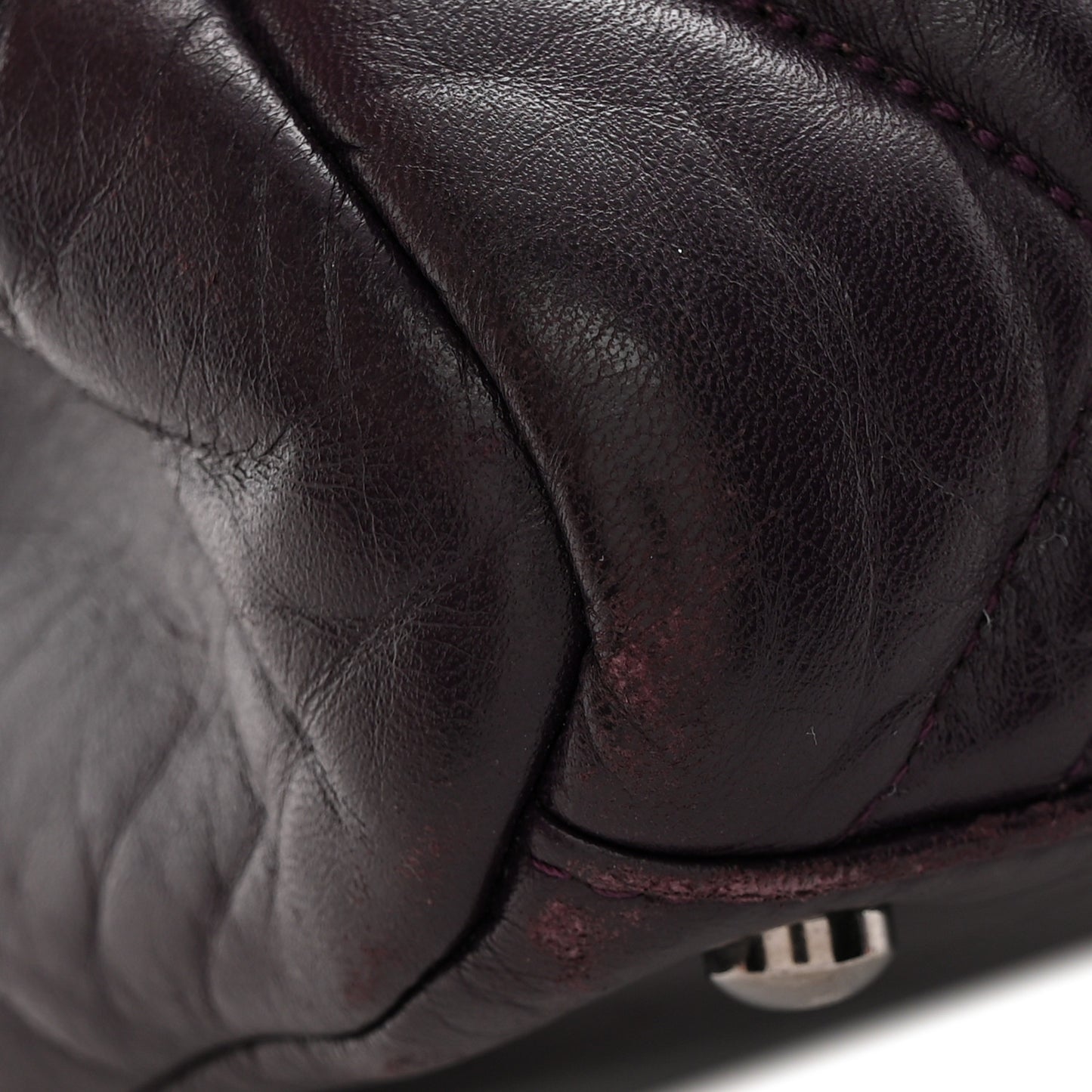 Lambskin In And Out XL Maxi Flap Dark Purple