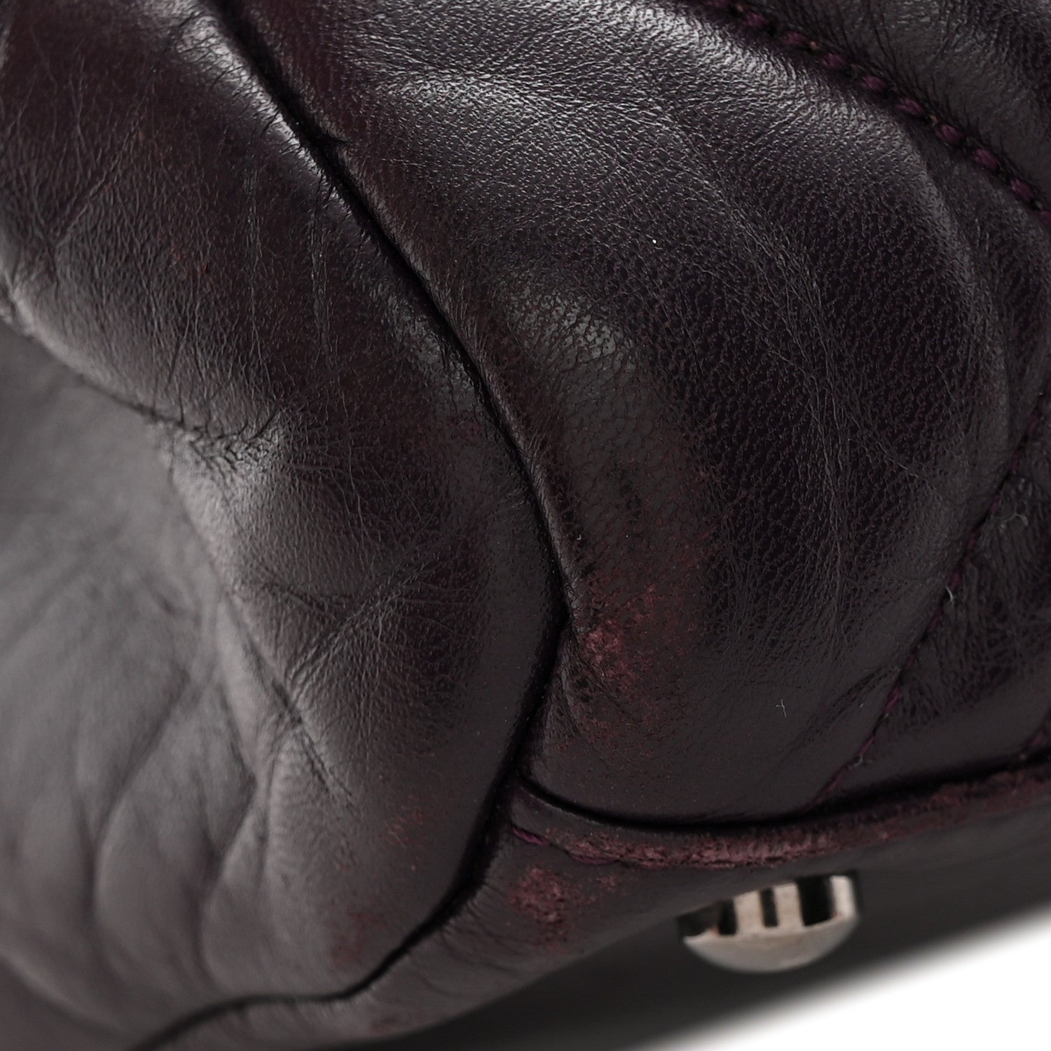 Chanel Lambskin In And Out XL Maxi Flap Dark Purple 12 of 12