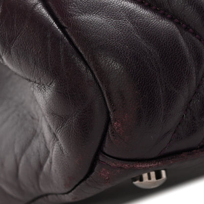 Chanel Lambskin In And Out XL Maxi Flap Dark Purple 12 of 12