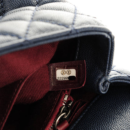 Chanel Caviar Quilted Small Coco Handle Flap Navy 8 of 8
