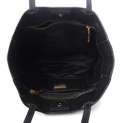 Miu Miu Vitello Soft Calf Tote Black 5 of 8