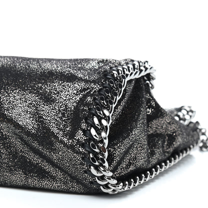 Stella McCartney Chamois Shiny Dotted Mini Falabella Fold Over Tote Ruthenium 9 of 9