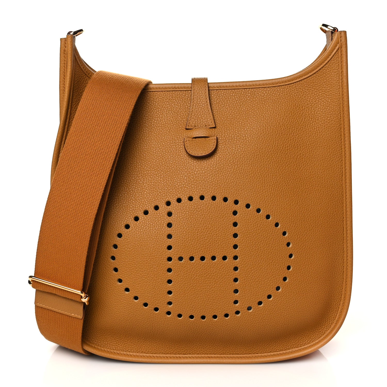 Hermes Taurillon Clemence Evelyne III PM Sesame 1 of 10