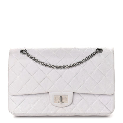Chanel Aged Calfskin Quilted 50th Anniversary 2.55 Reissue 227 Flap White 1 of 14