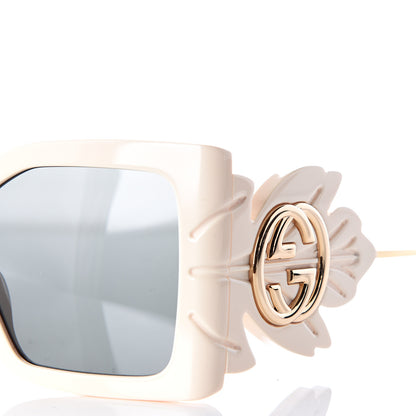 Gucci Acetate Square Frame Wing Sunglasses GG0535S White 7 of 9