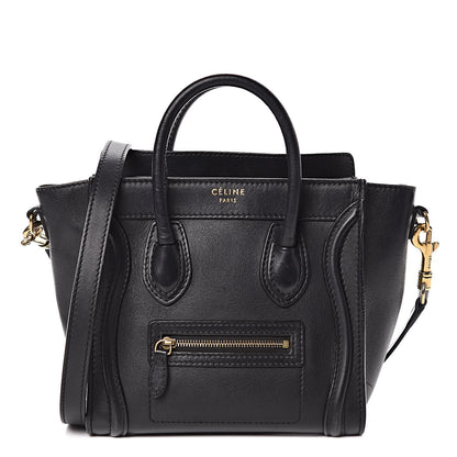 Celine Smooth Calfskin Nano Luggage Black 1 of 24