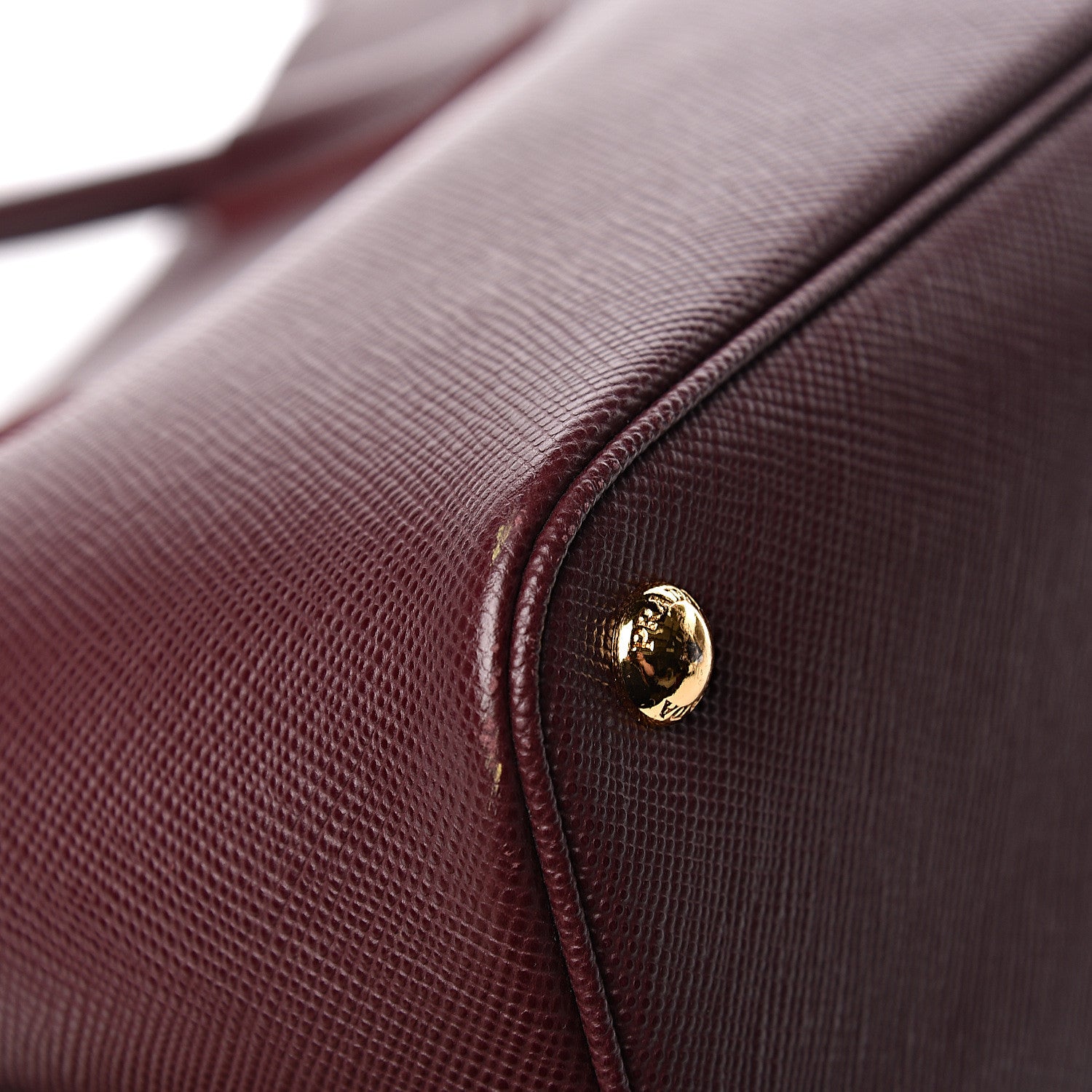 Prada Saffiano Cuir Large Double Bag Granato Scarlatto 11 of 13