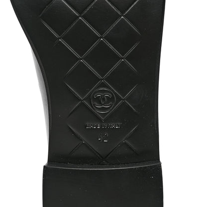 Chanel Lambskin Quilted CC Turnlock Loafers 42 Black 6 of 10