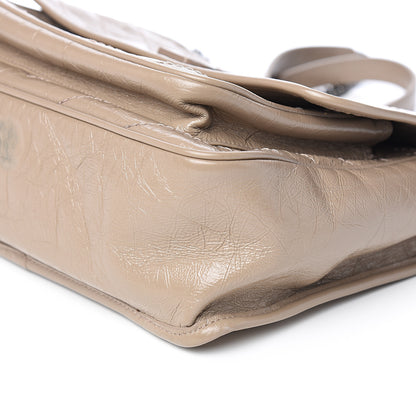 Saint Laurent Crinkled Calfskin Matelasse Monogram Medium Niki Chain Satchel Light Taupe 9 of 10