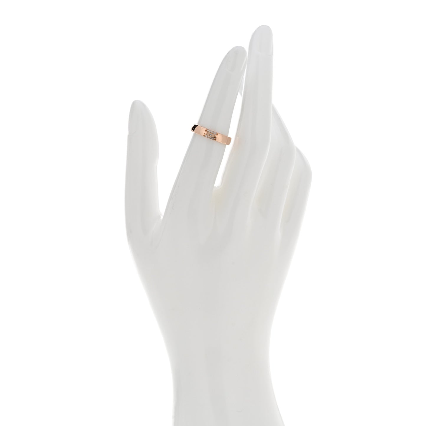 18K Rose Gold Diamond Ever Herakles Wedding Band Ring 49 4.75