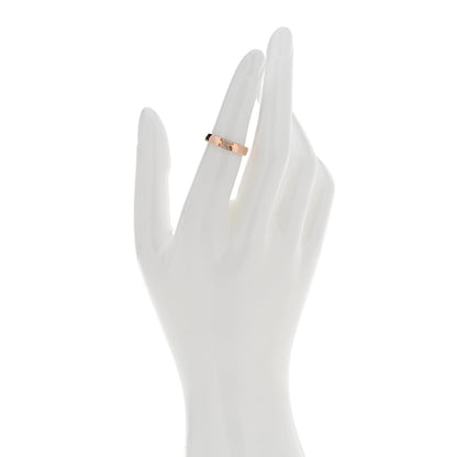 Hermes 18K Rose Gold Diamond Ever Herakles Wedding Band Ring 49 4.75 2 of 7
