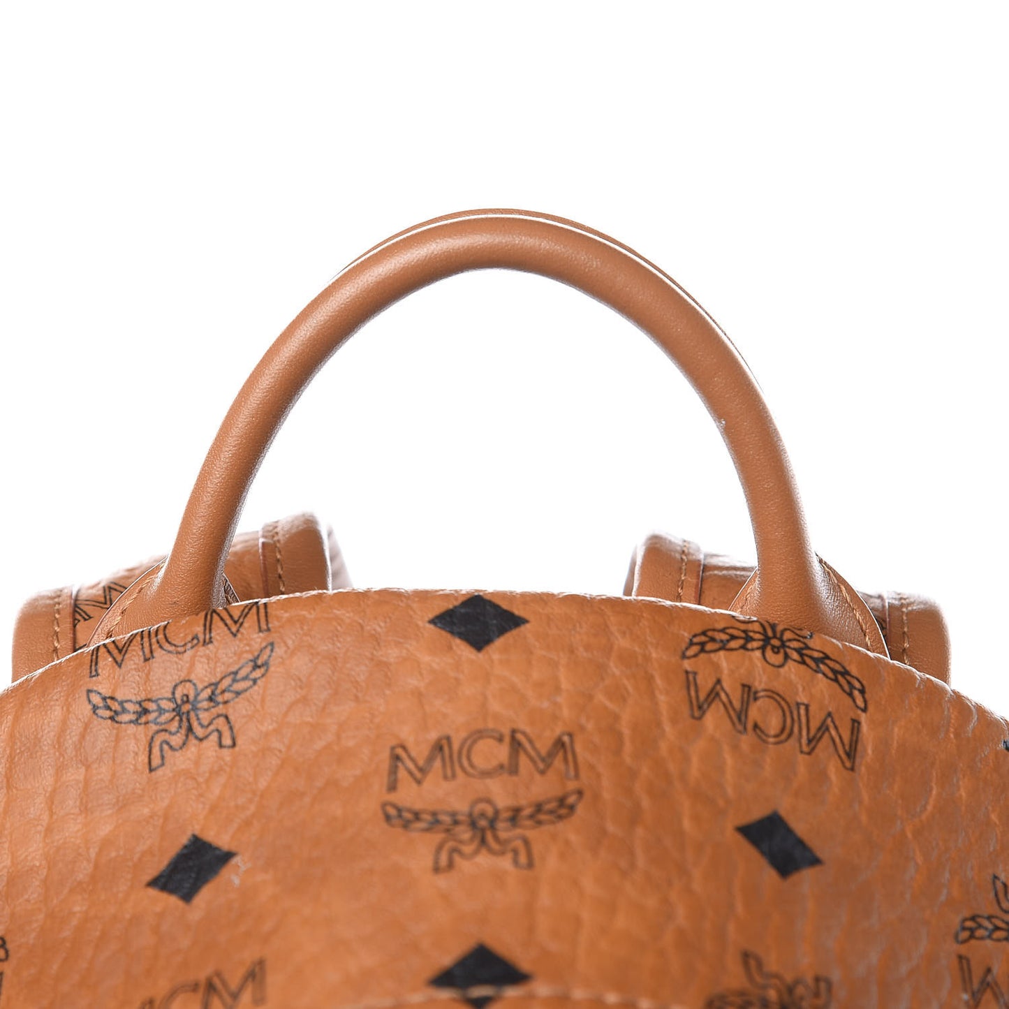 Visetos Small Side Stud Stark Backpack Cognac