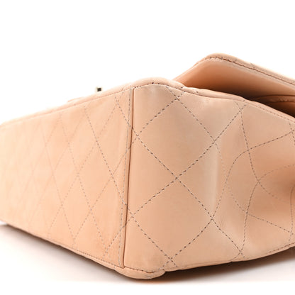 Chanel Lambskin Quilted Maxi Double Flap Light Pink 10 of 10