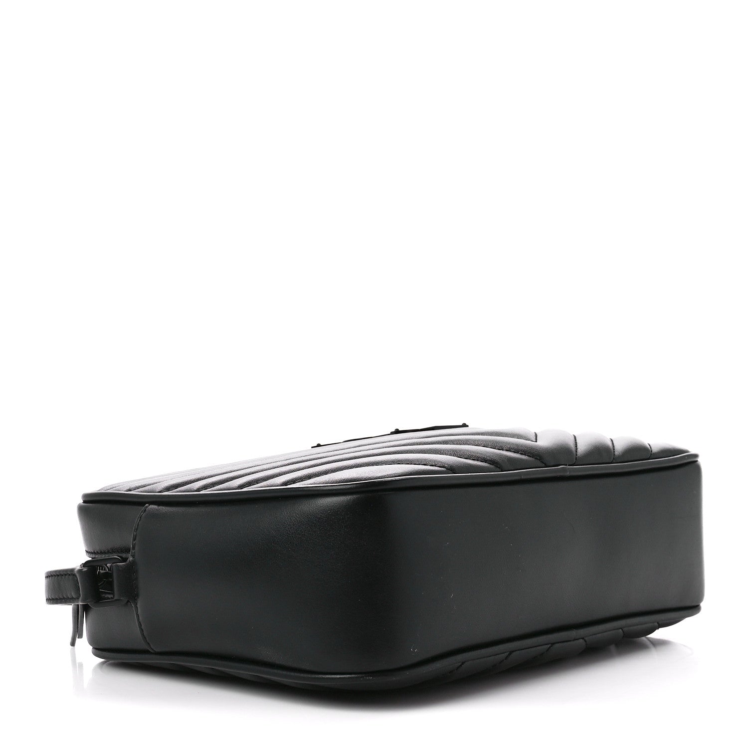 Saint Laurent Calfskin Matelasse Monogram Monochrome Lou Camera Bag Black 4 of 10