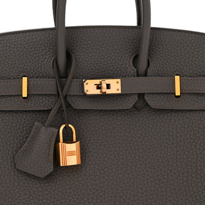 Hermes Togo Birkin 25 Etain 8 of 15