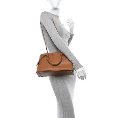 Prada Saffiano Lux Medium Promenade Tote Caramel 2 of 14