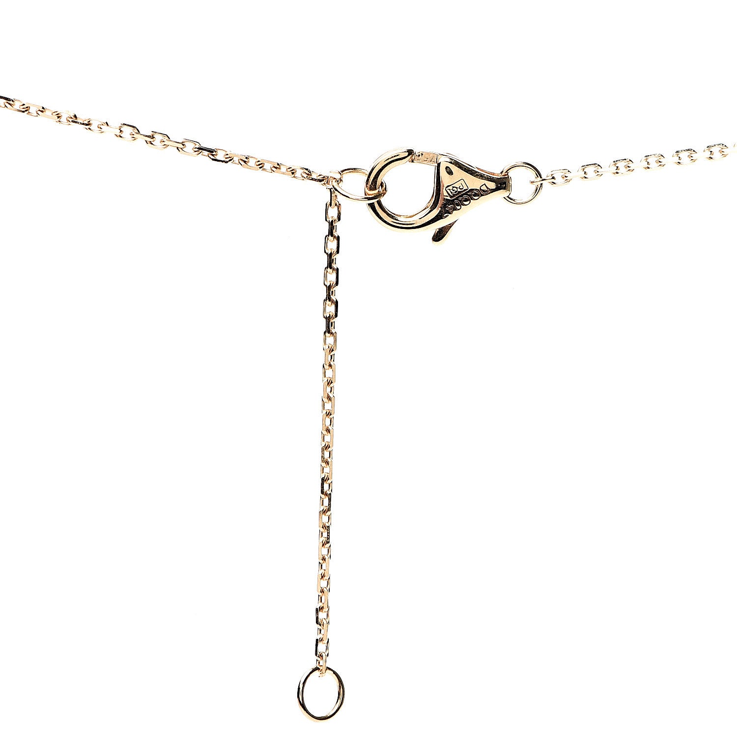 Cartier 18K Yellow Gold Diamond Mother of Pearl XS Amulette de Cartier Pendant Necklace 3 of 5